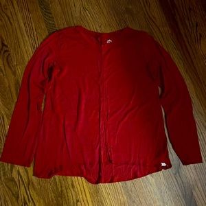 Red soft long sleeve shirt